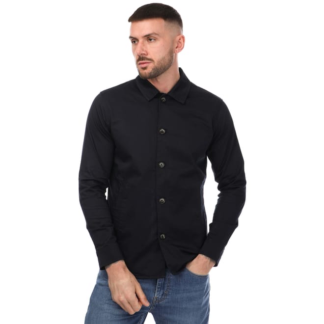 Cotton Sateen Stretch Overshirt