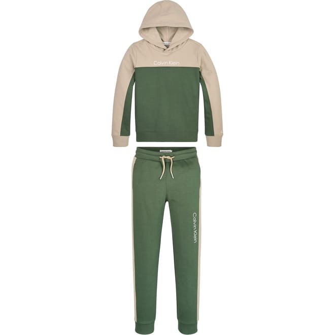 Block Terry Hoodie Set