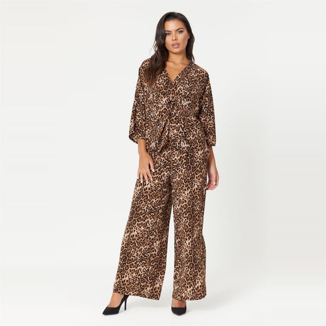 Crinkle Top Trousers Co Ord Set