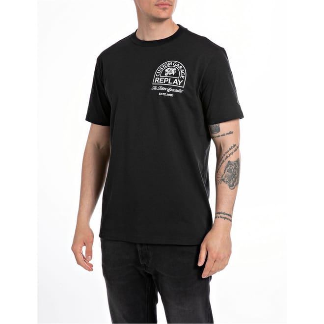 Moto Print Regular Fit T-Shirt