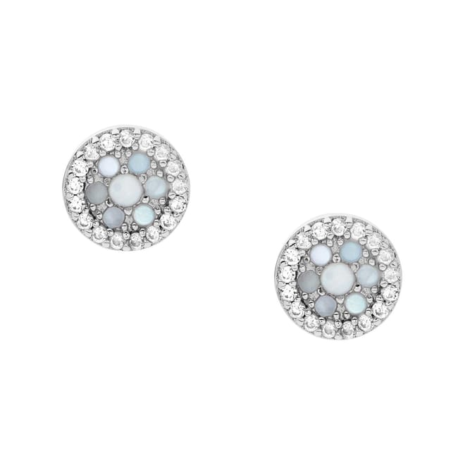 Womens Mop Stud Earrings