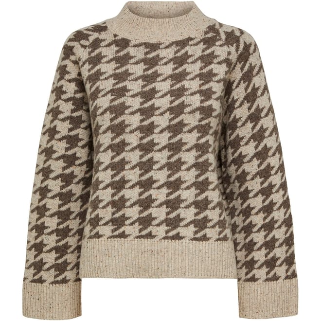 Mock Neck Relaxed Fit Long Sleeve Sweater