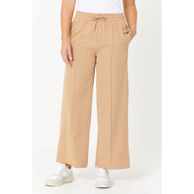 Pinstripe Wide Leg Trousers