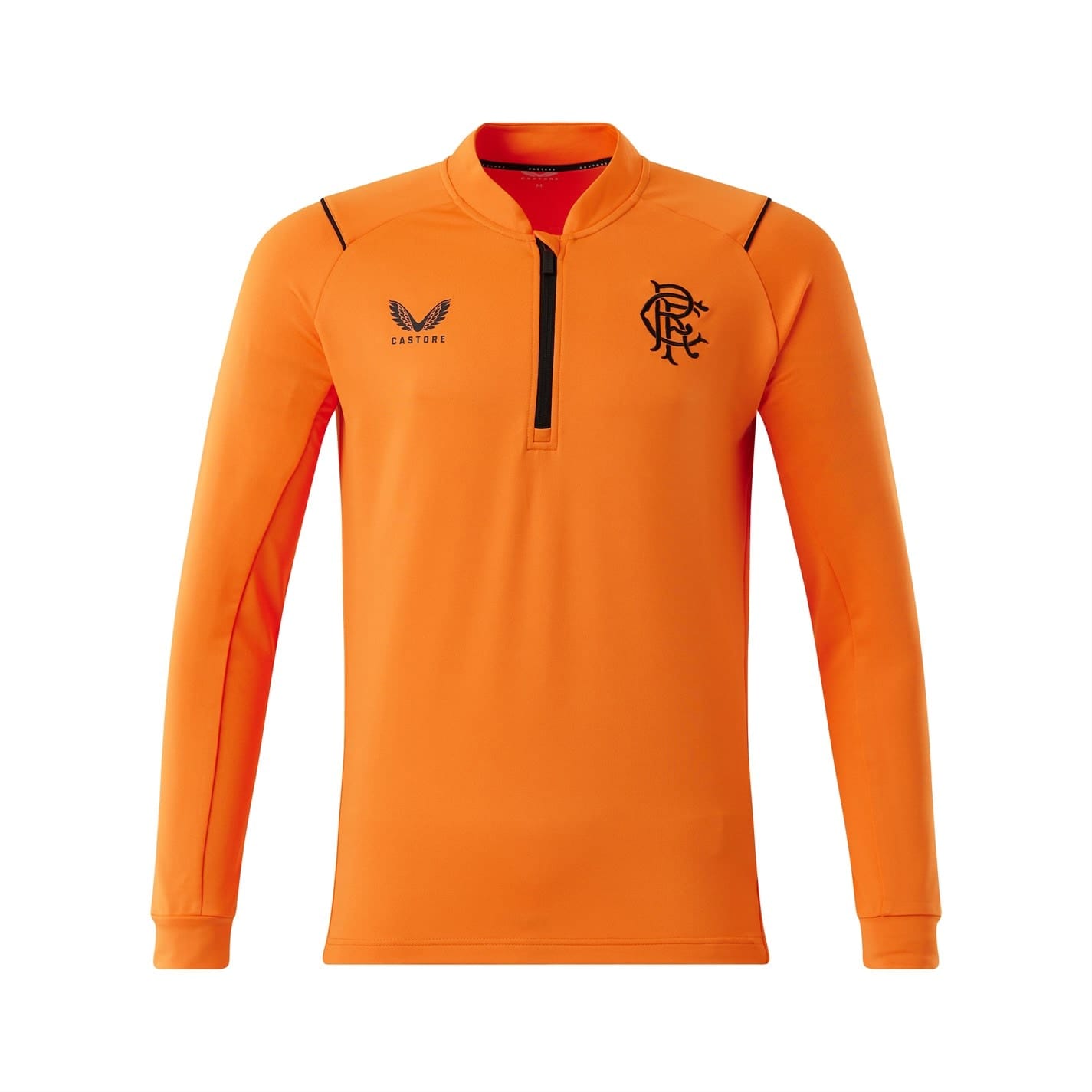 Orange Castore Mens Rangers Quarter Zip Top - Get The Label