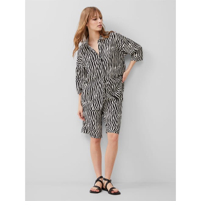 Seine Delph Collared Neck Knee Length Shirtdress