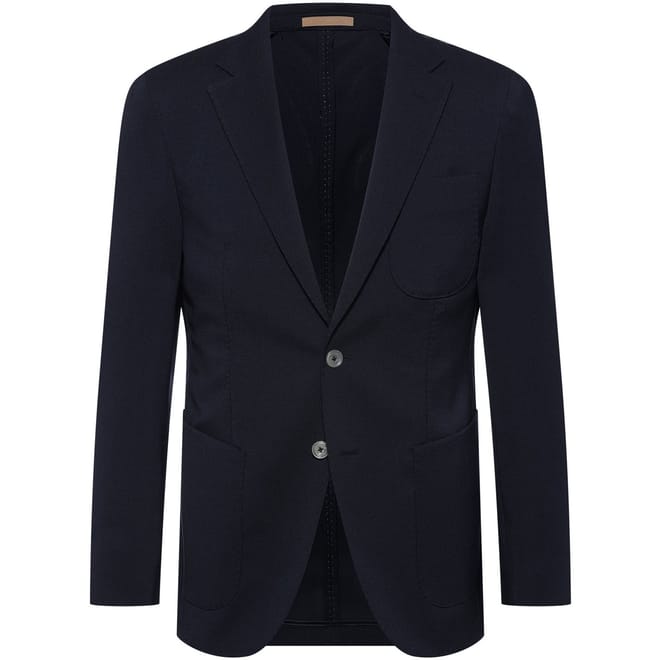 Notched Neck Regular Fit Suit Jacket