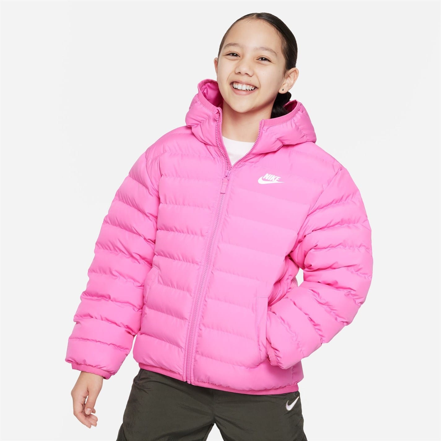 Pink Nike Filled Jacket Junior Get The Label