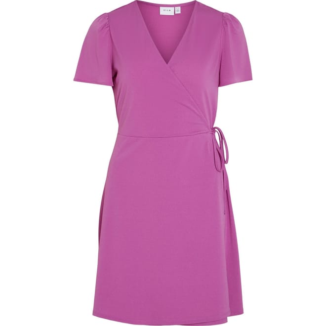 Borneo Wrap V-Neck Mini Wrap Dress