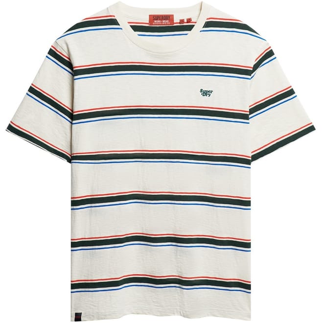 Striped Crew Neck Regular Fit T-Shirt