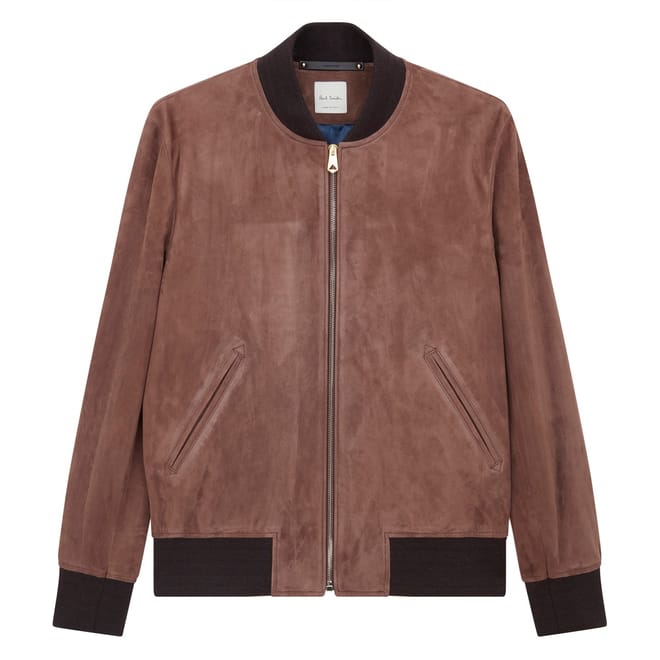 Paul Suede Short Bomber Jacket