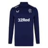 Rangers FC Zip Neck Long Sleeve Sweatshirt