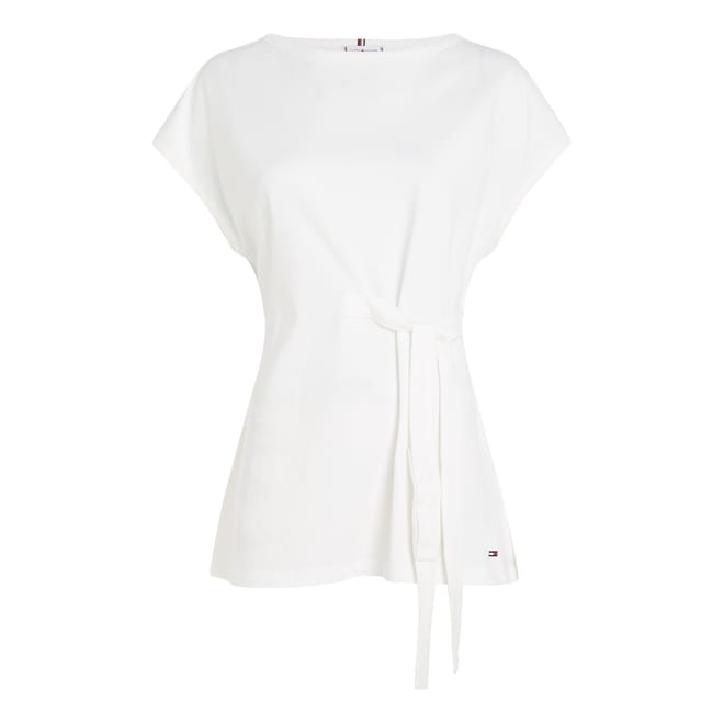 Boat Neck Regular Fit Wrap Blouse