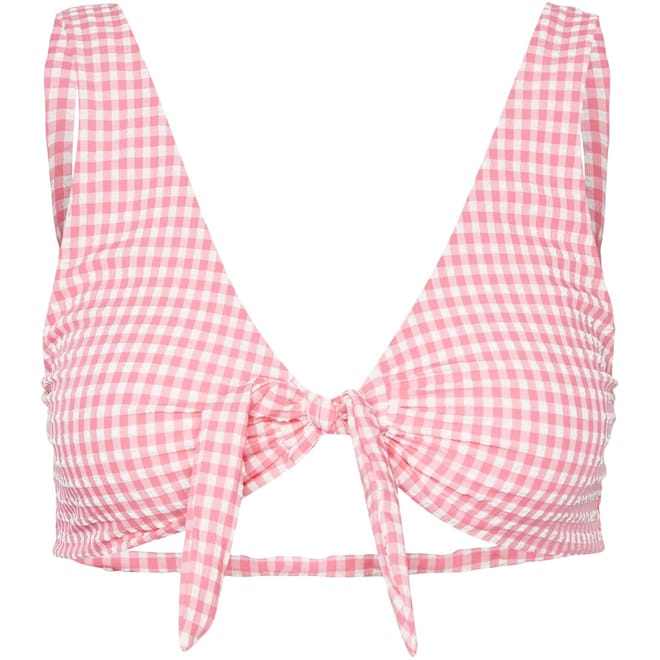 Checker Box Bikini Top