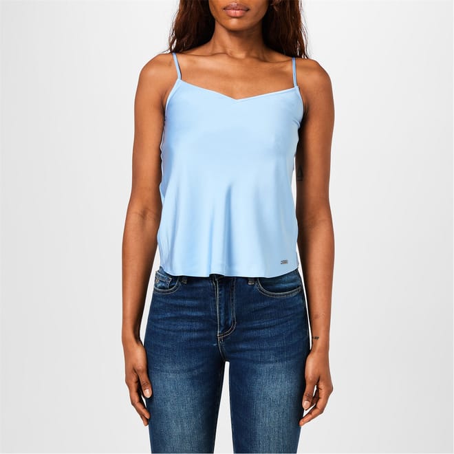 Core V Neck Spaghetti Strap Tank