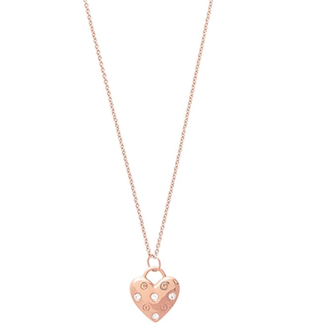 Burton Classic Heart Rose Gold Necklace
