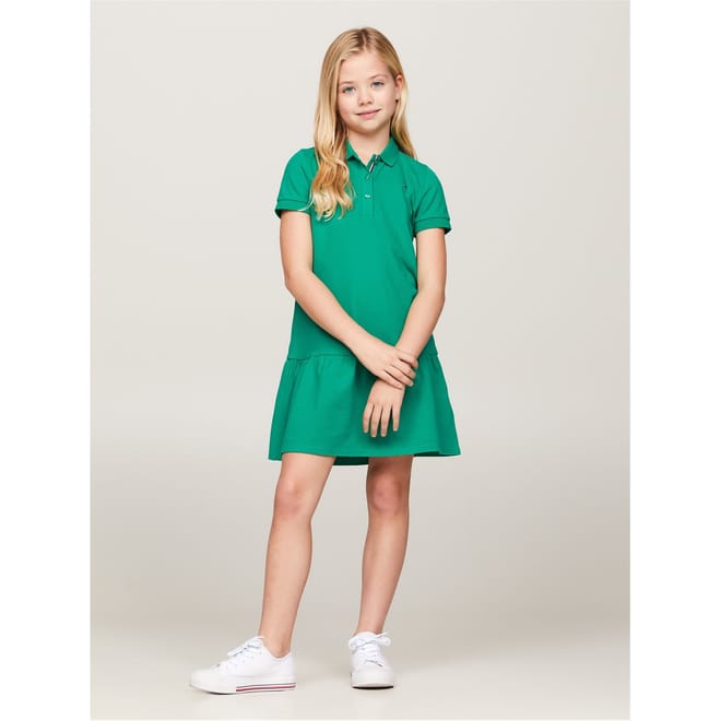 Dropped Waist Polo Dress