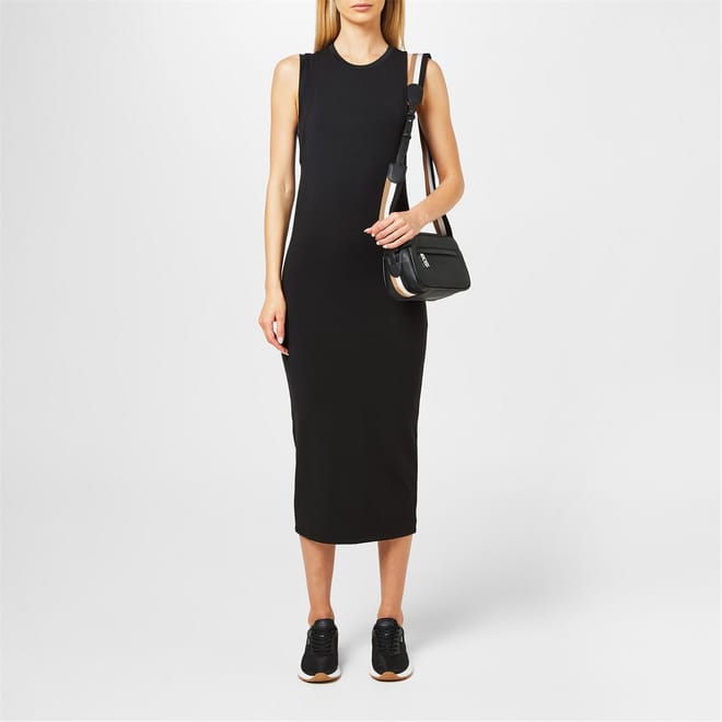 Emayt Crew Neck Midi Bodycon Dress
