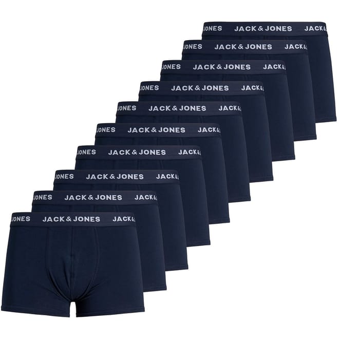 Mens Solid 10 Pack Boxer Trunks