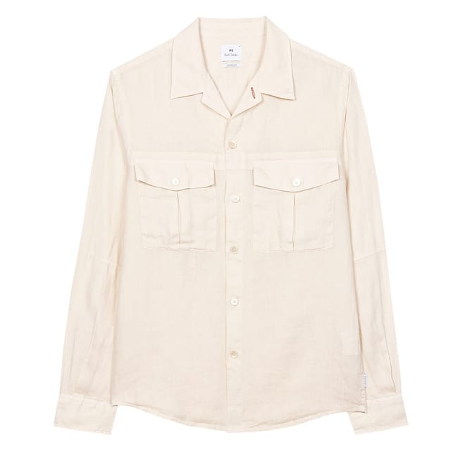 Linen Utility Regular Fit Shirt