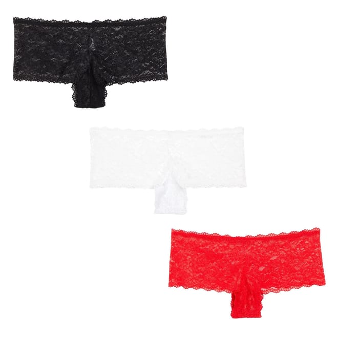 3 Pack Lace Frenchie Brief