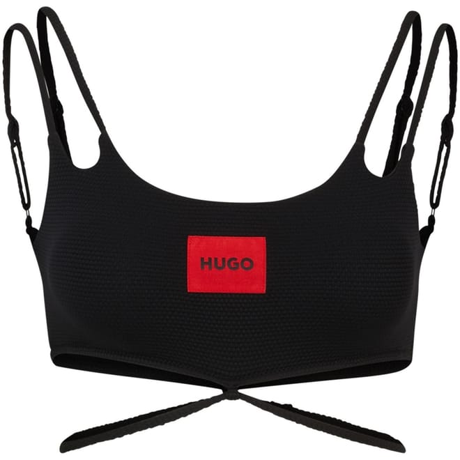 Scoop Neck Cropped Slim Fit Bra