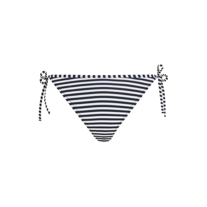 Scheeky Side Tie Stripe Bikini Bottoms