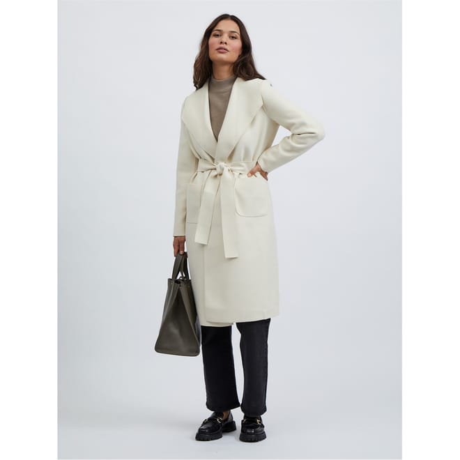 Long Shawl Neck Relaxed Fit Coat