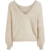 Jamina V Neck Long Sleeve Relaxed Fit Sweater