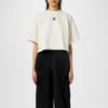 Cropped Relaxed Fit Crew Neck T-Shirt