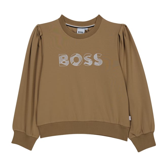 Crew Neck Relaxed Fit Long Sleeve Sweatshirt