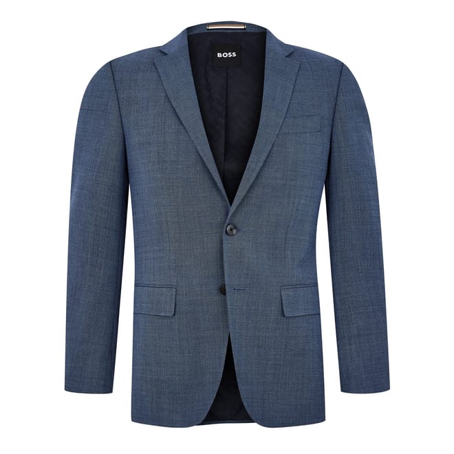 Collared Notched Neck Regular Fit Suit Jacket