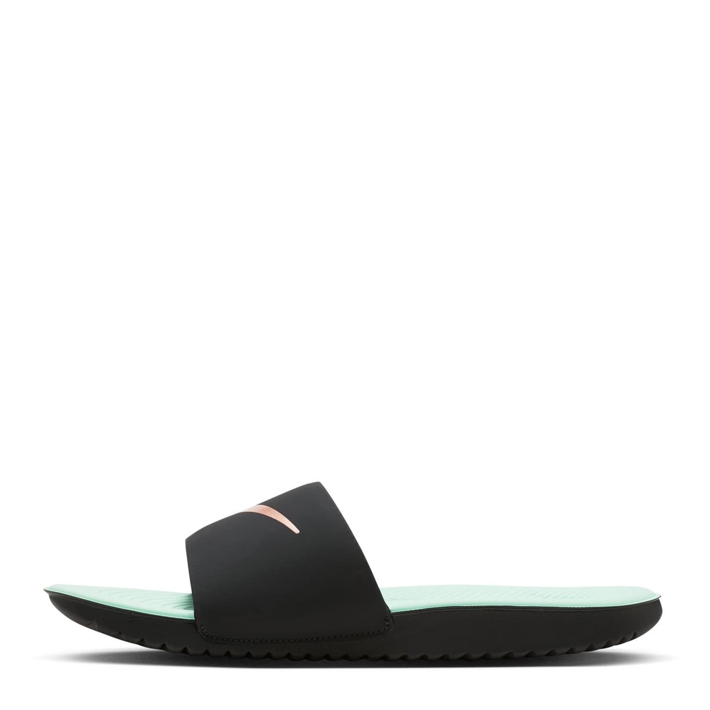 Black Nike Kawa Junior Slides Get The Label