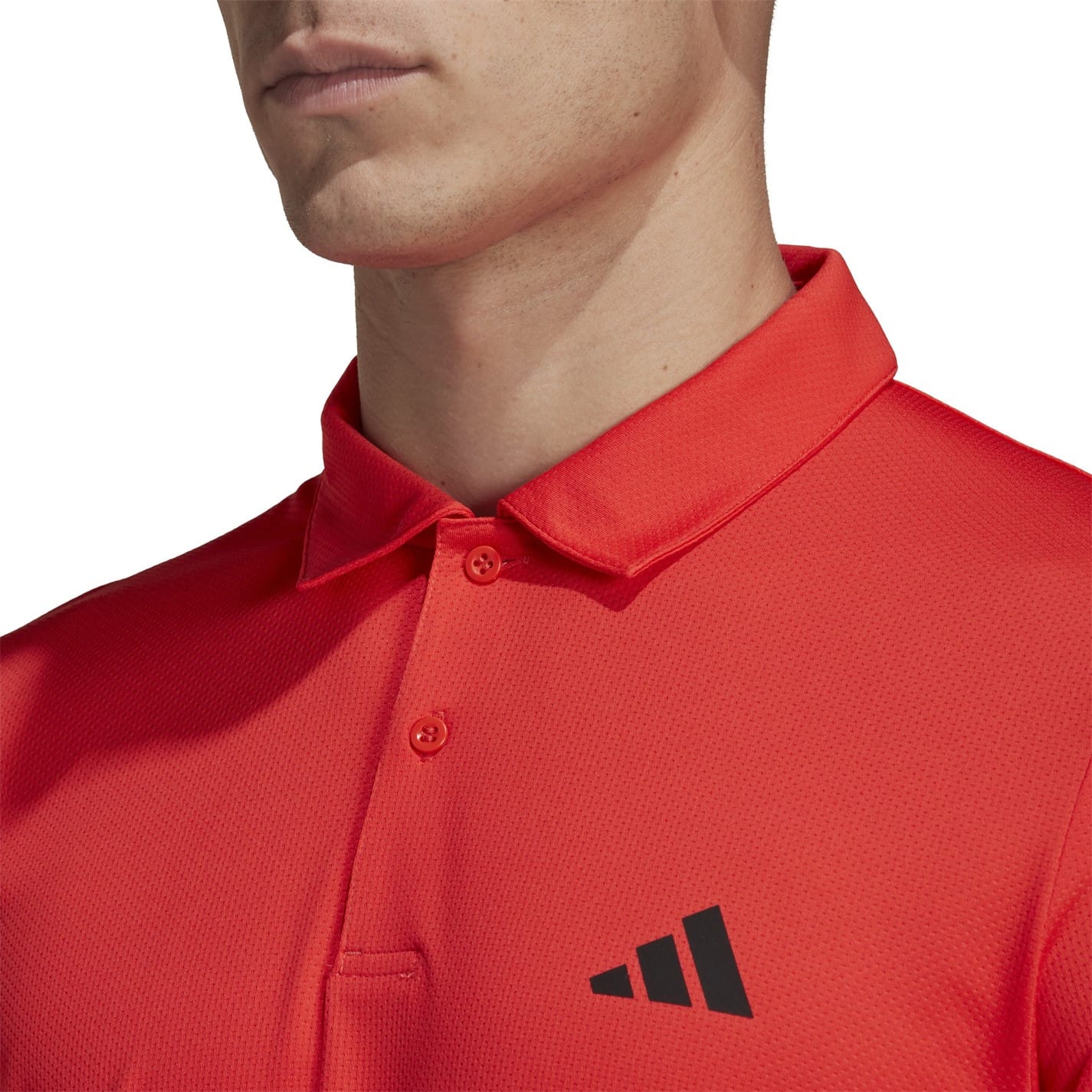 Red adidas Mens Fab Polo Shirt Get The Label