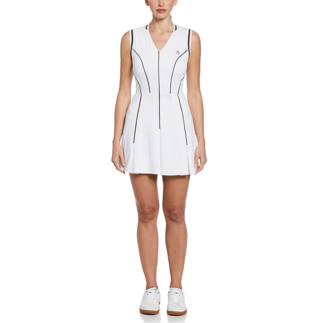 Ribbed Cardi V-Neck Mini Dress
