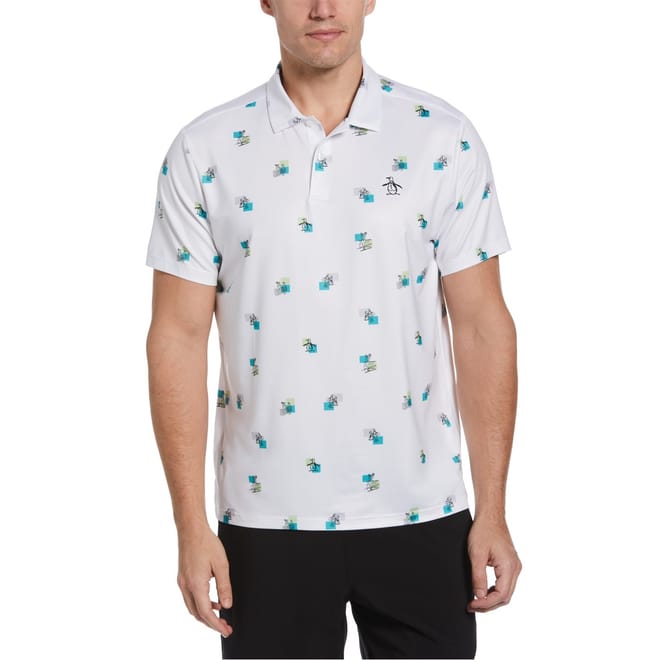 Penguin Print Regular Fit Short Sleeve Shirt