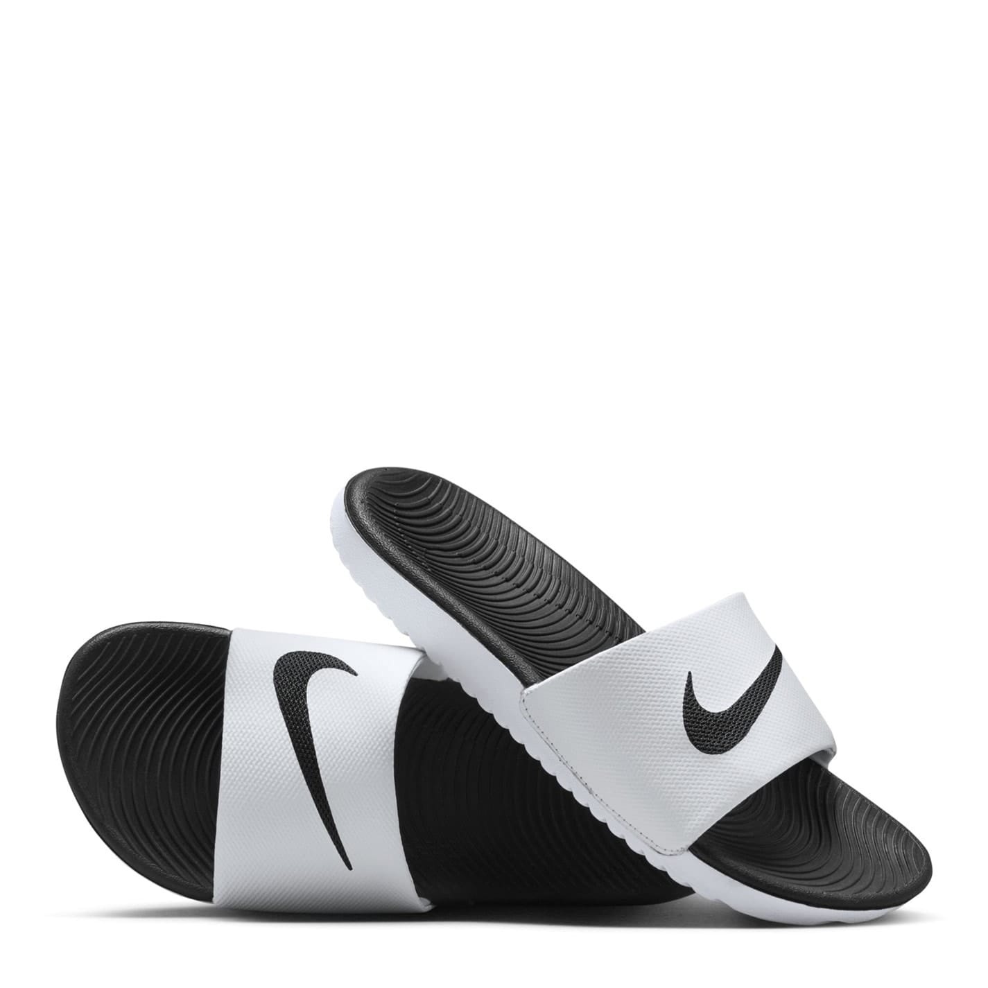 White Nike Kawa Junior Slides Get The Label