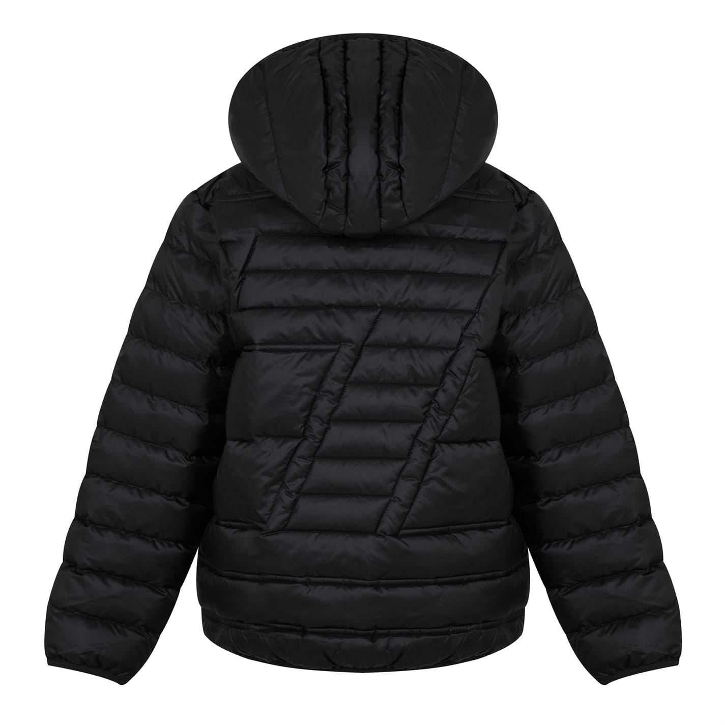 Black Emporio Armani EA7 Mountain Cross Hooded Regular Fit Jacket Get The Label