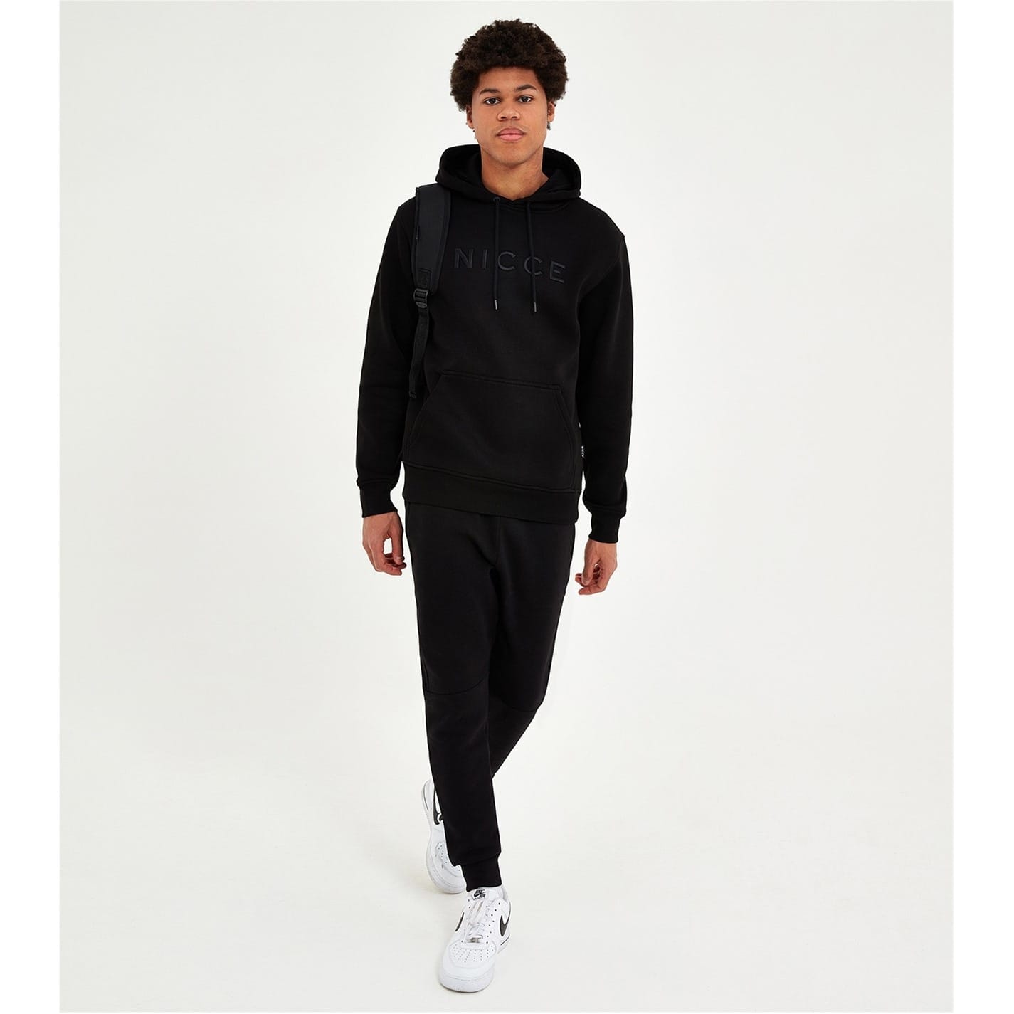 Black NICCE Mens Mercury Joggers Get The Label