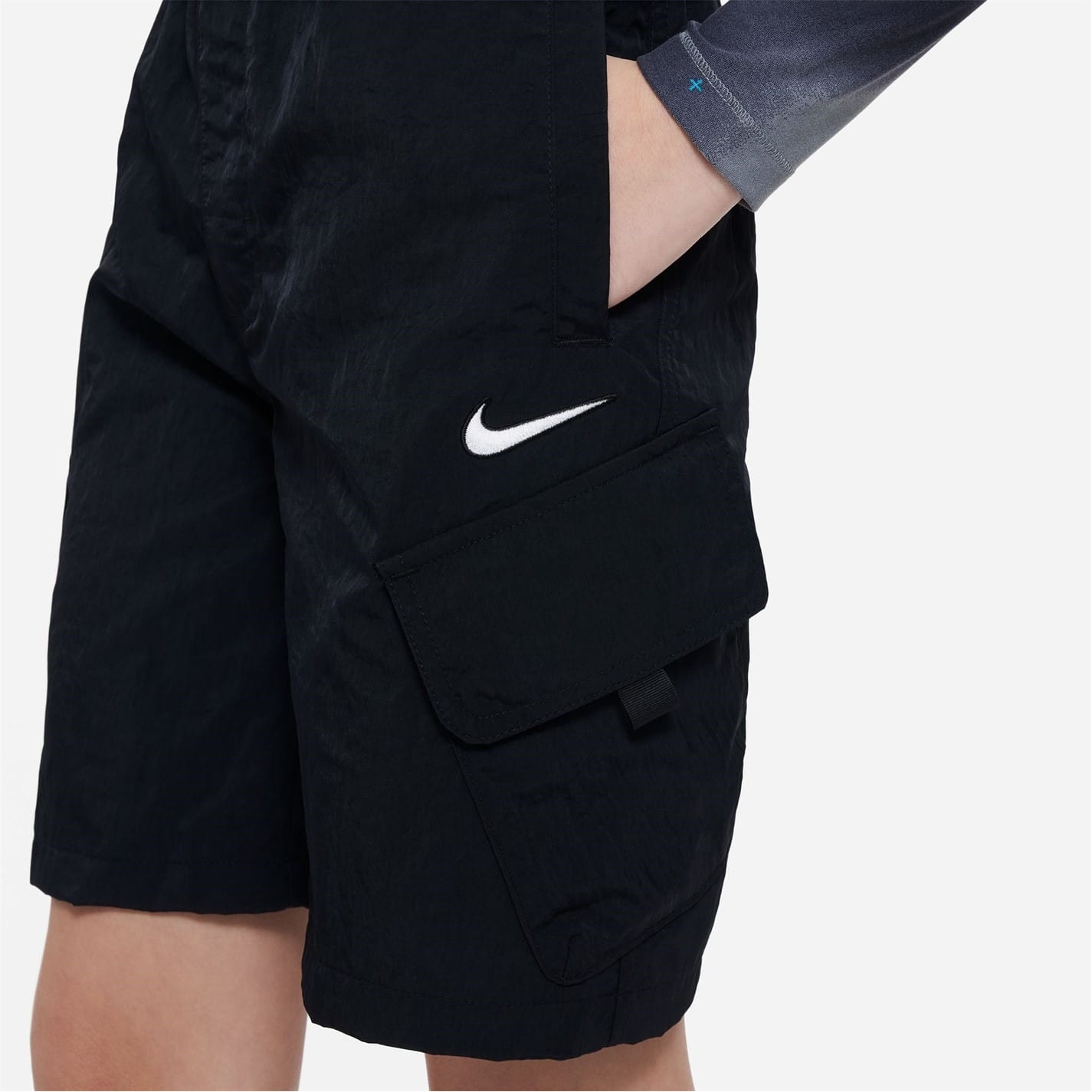 Black Nike Outdoor Play Big Kids Woven Cargo Shorts Get The Label