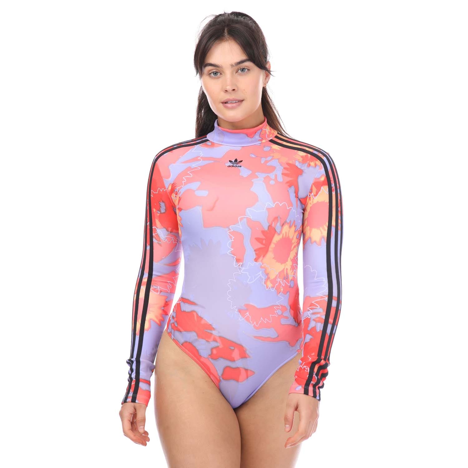 Multi colour adidas Originals Sunflower Graphic Bodysuit Get The Label