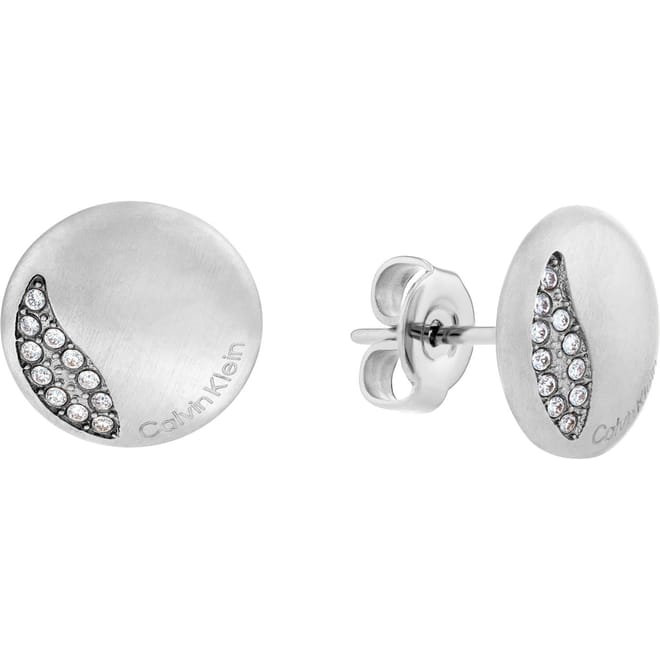 Stainless Steel Crystal Earrings