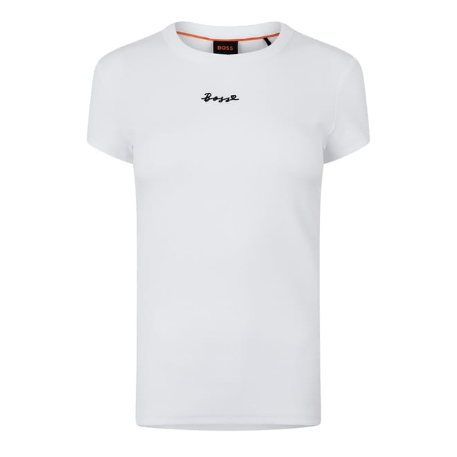 Crew Neck Cropped Slim Fit T-Shirt