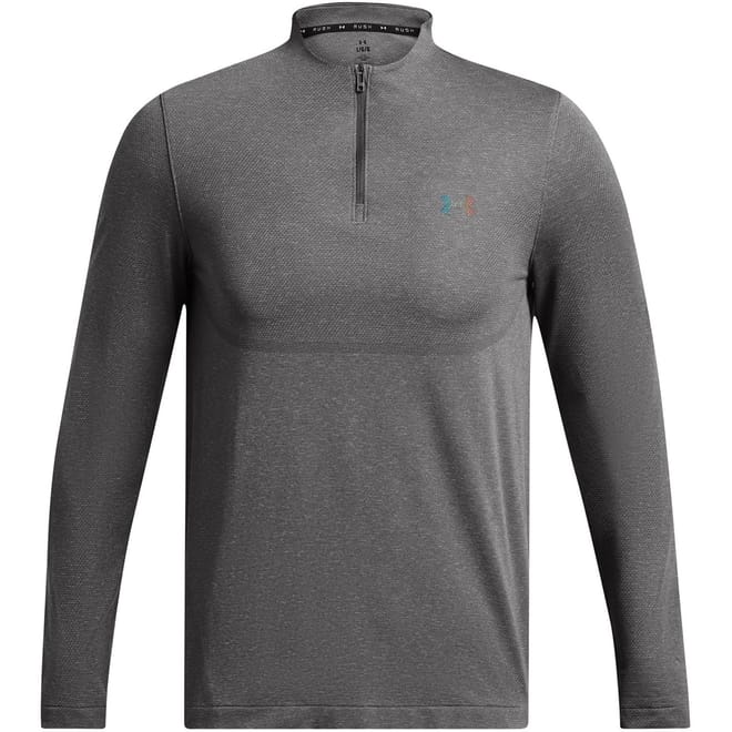 Rush Zip Neck Long Sleeve Athletic Top