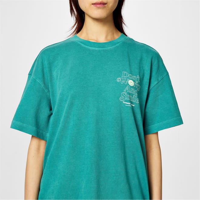 Oversize Fit Graphic Crew Neck T-Shirt