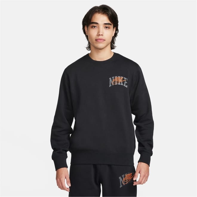 Mens Club Fleece Long Sleeve Crew