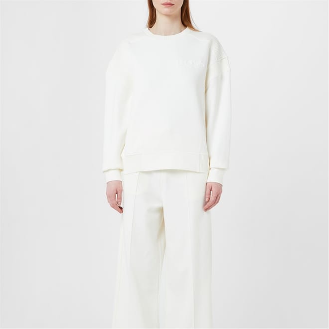 Crew Neck Relaxed Fit Long Sleeve Sweater