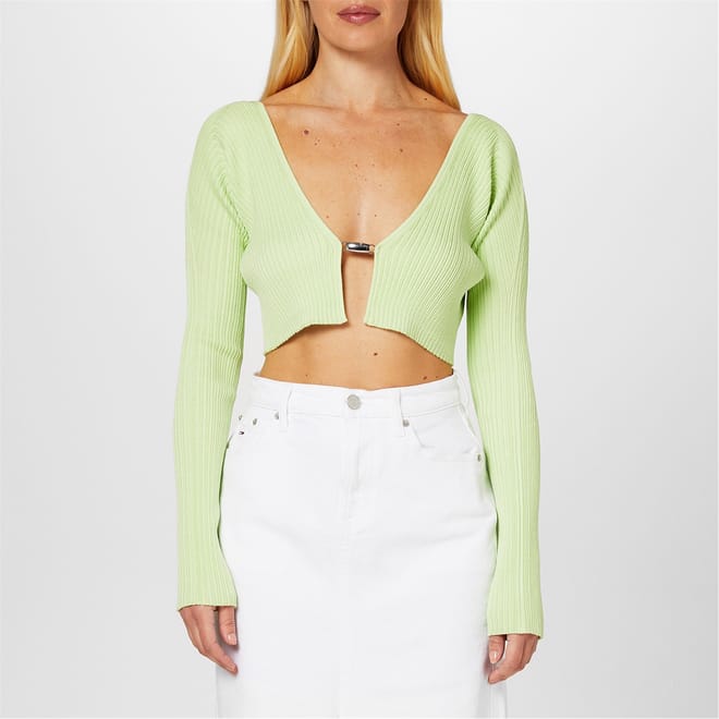 Cropped Emporio Slim Fit V Neck Sweater