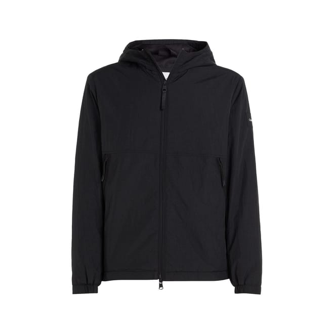 Crinkle Hooded Windbreaker Jacket