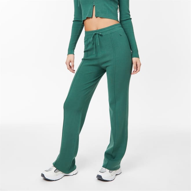 Knitted Pin Tuck Trousers