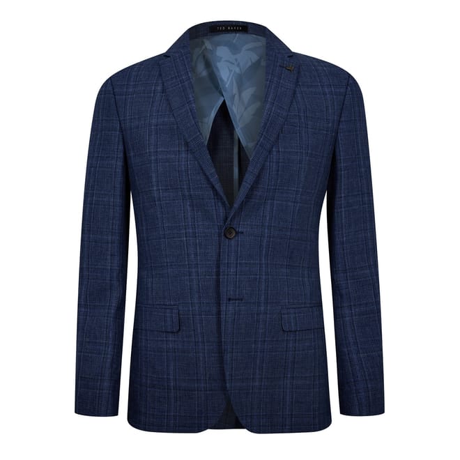 Slim Fit Check Suit Jacket